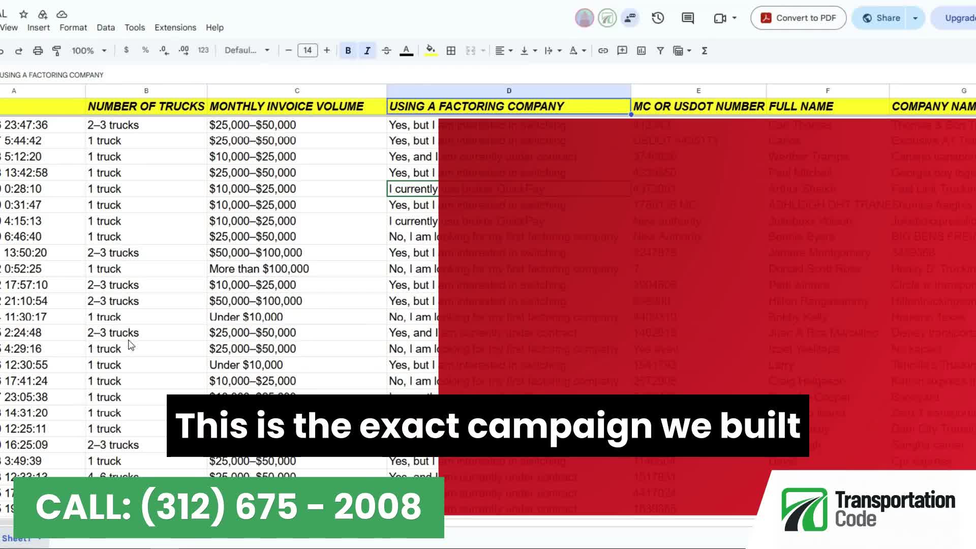 Preview of the S3 Capital factoring lead generation case study